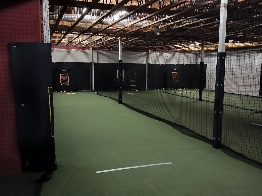 Indoor batting cages at Ultimate Sports Center